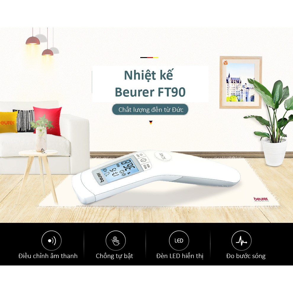 Nhiệt kế điện tử đo trán Beurer FT90 [CHLB Đức]