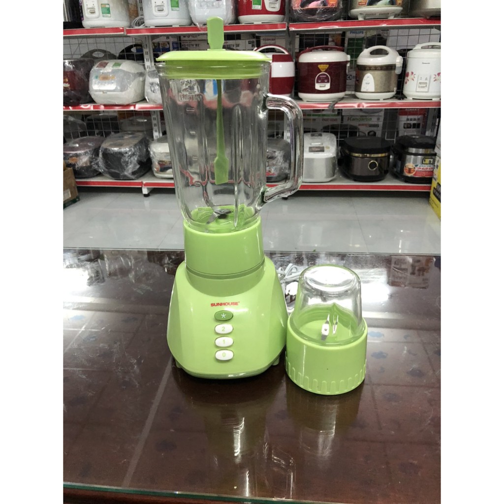 Máy xay sinh tố Sunhouse SHD 5112 Xanh cối thủy tinh - Hàng trưng bày
