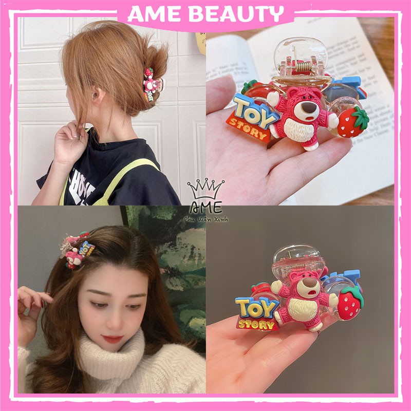 Kẹp tóc báo hồng Pinky , cặp tóc càng cua Hàn Quốc cute dành cho nữ của Ame Beauty