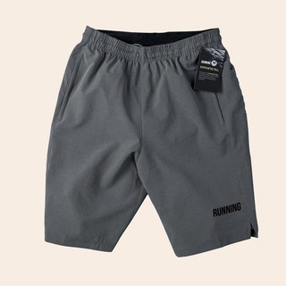Quần đùi nam running quần short thể thao tập gym chạy bộ chất đẹp lửng gối - MÀU GHI