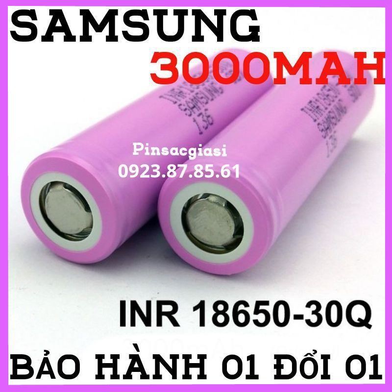 Pin 18650 SAMSUNG INR 30Q 3000mah dòng xả cao