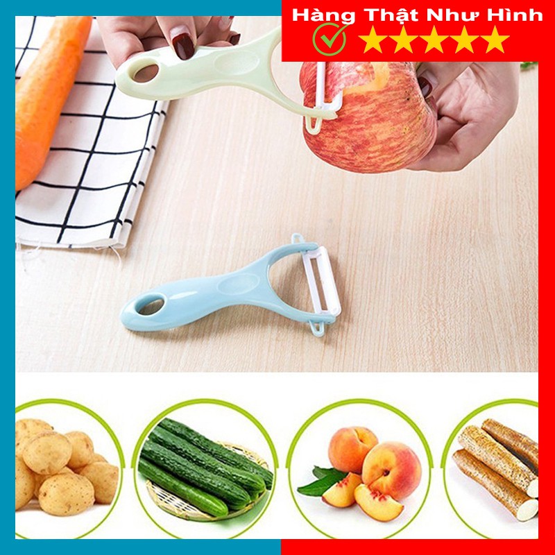 Dụng Cụ Gọt Trái Cây, Củ, Quả Sắt Bén Lưỡi Sứ An Toàn - MTDDT