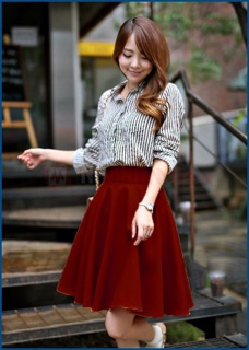 Chân Váy Xòe Vintage Thời Trang