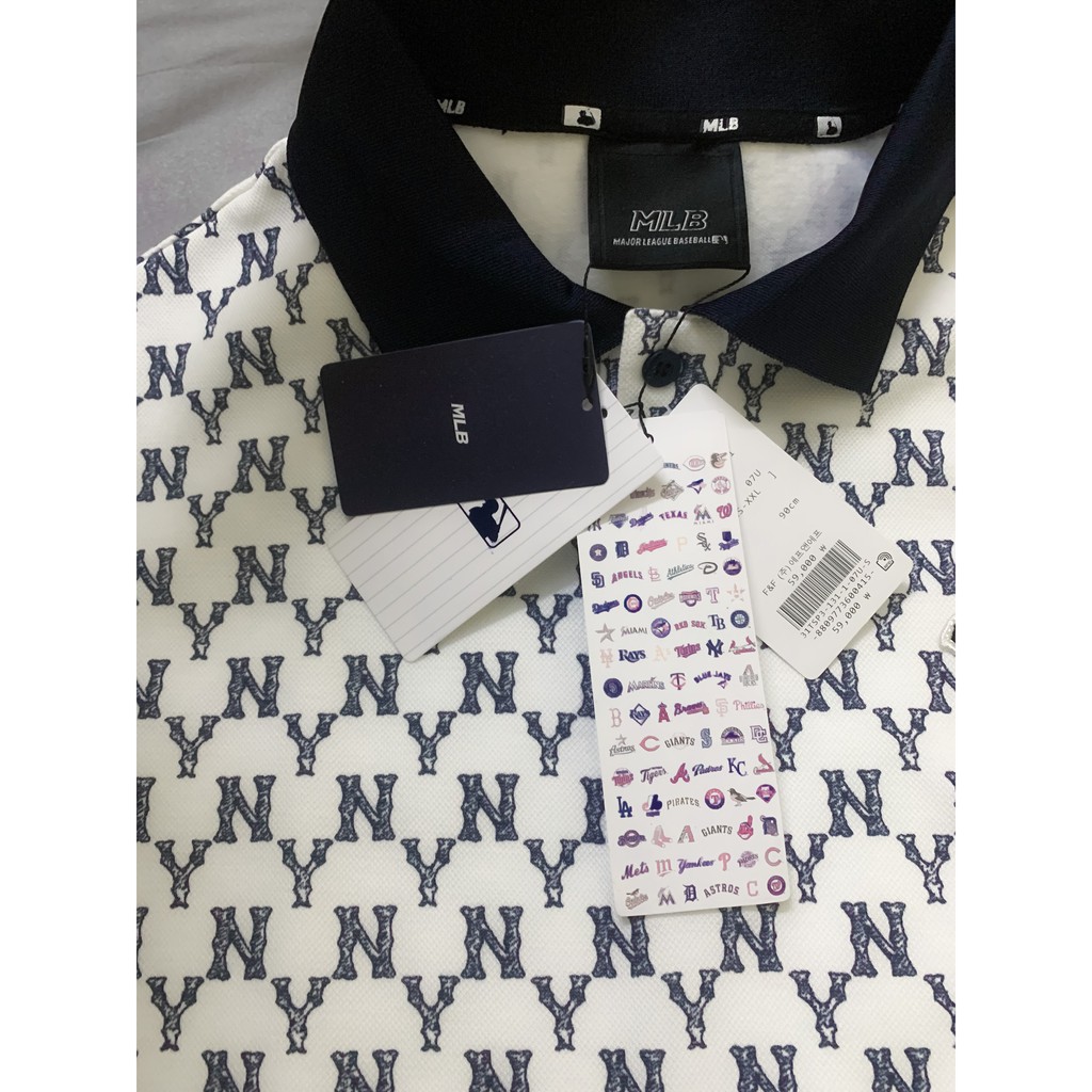 Áo Polo NY monogram cao cấp 2021 - Áo thun NY mono có cổ bẻ | BigBuy360 - bigbuy360.vn