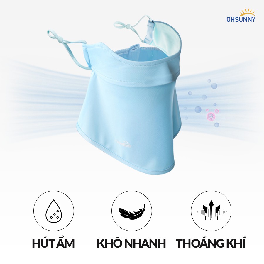 [Mã FA50K1 hoàn 15% xu đơn 99K] Khẩu Trang Mặt Nạ Chống Nắng OHSUNNY Velcro 360 UPF50+++ B424