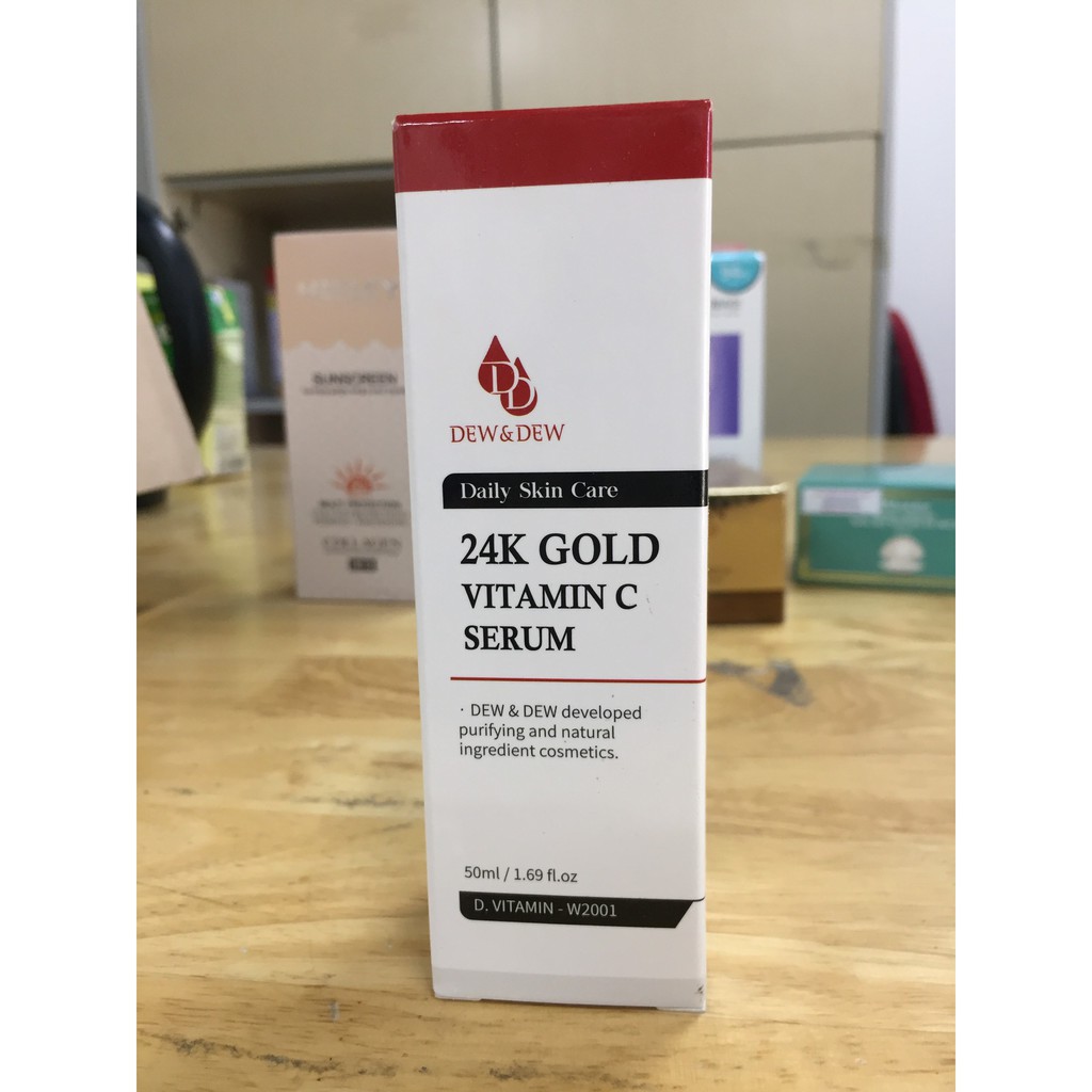 Serum trắng da chống lão hóa DEW&DEW 24K GOLD VITAMIN C SERUM 50ml