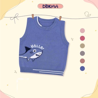 [Mã BMLT30 giảm đến 30K đơn 299K] DA982 Áo len gile cổ tròn Dokma (6-24M)