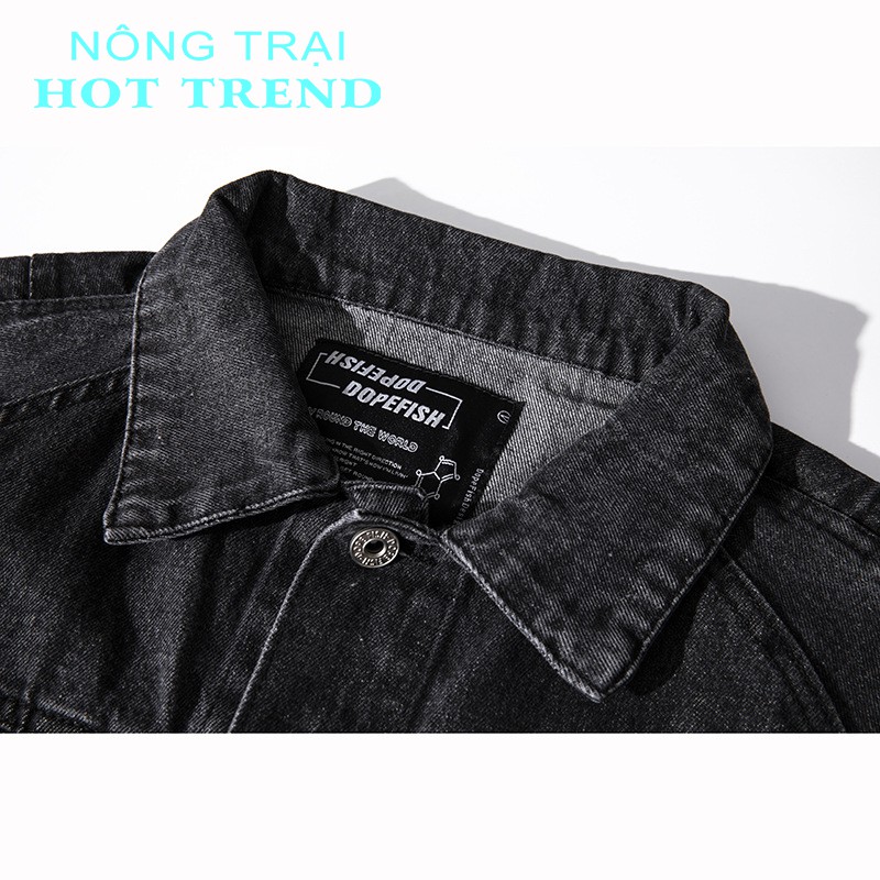 Áo khoác jean denim nam phong cách bụi bặm from rông mẫu mới theo mùa - JEAN 2 MÀU [FREE SHIP]