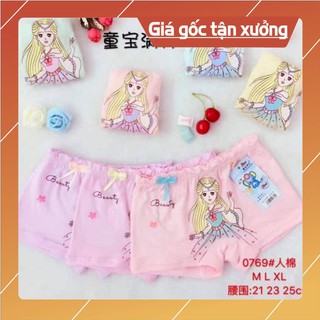 Combo 5 quần đùi pé gái hình công chúa
