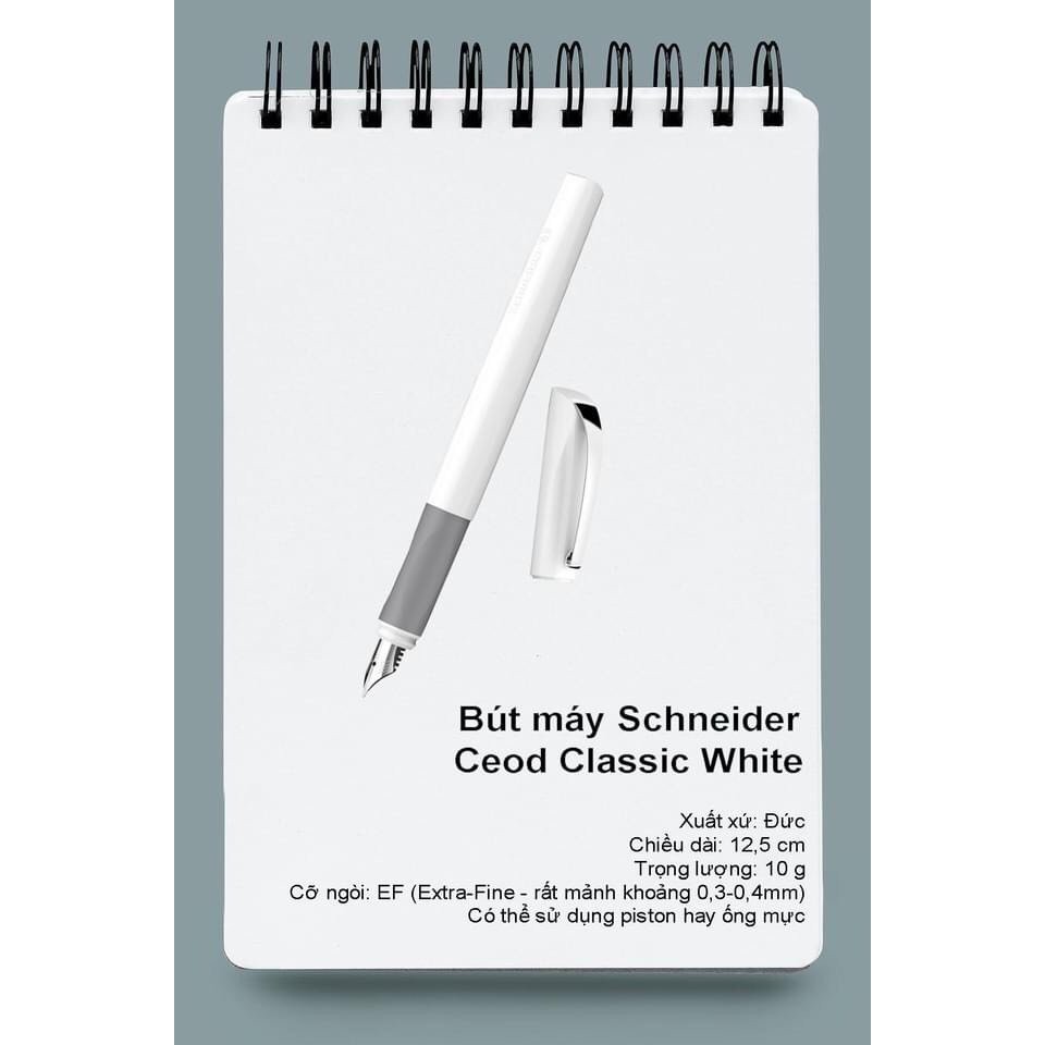Bút máy Schneider Ceod Classic White