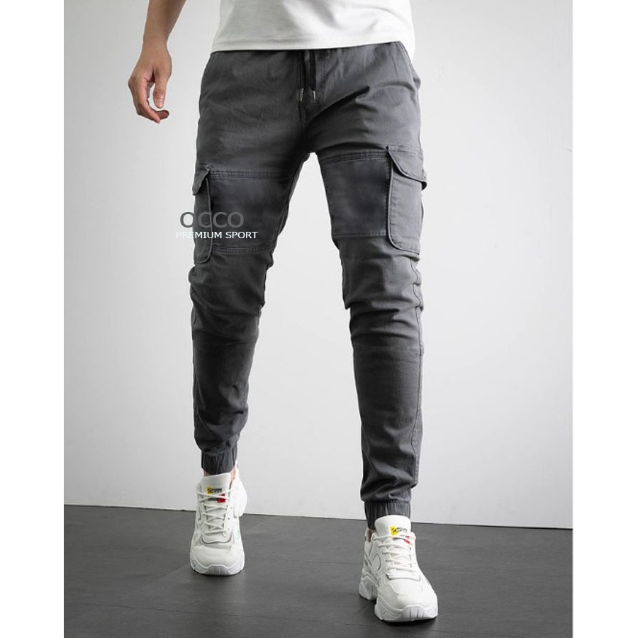 Quần nam joger kaki túi hộp cao cấp QSN55
