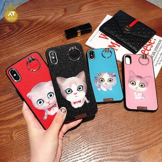 Ốp mèo siêu đáng yêu iphone X 8plus 8 7plus 7 6plus 6