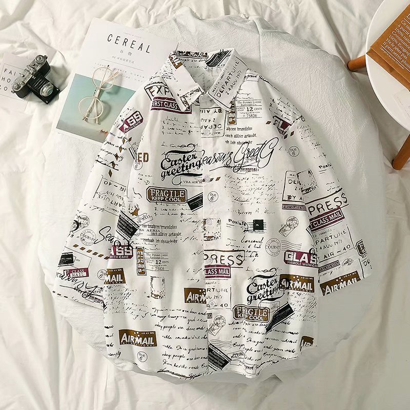 Áo Sơ Mi Tay Ngắn In Hoa Kiểu Hawaii Cá Tính Cho Nam | BigBuy360 - bigbuy360.vn