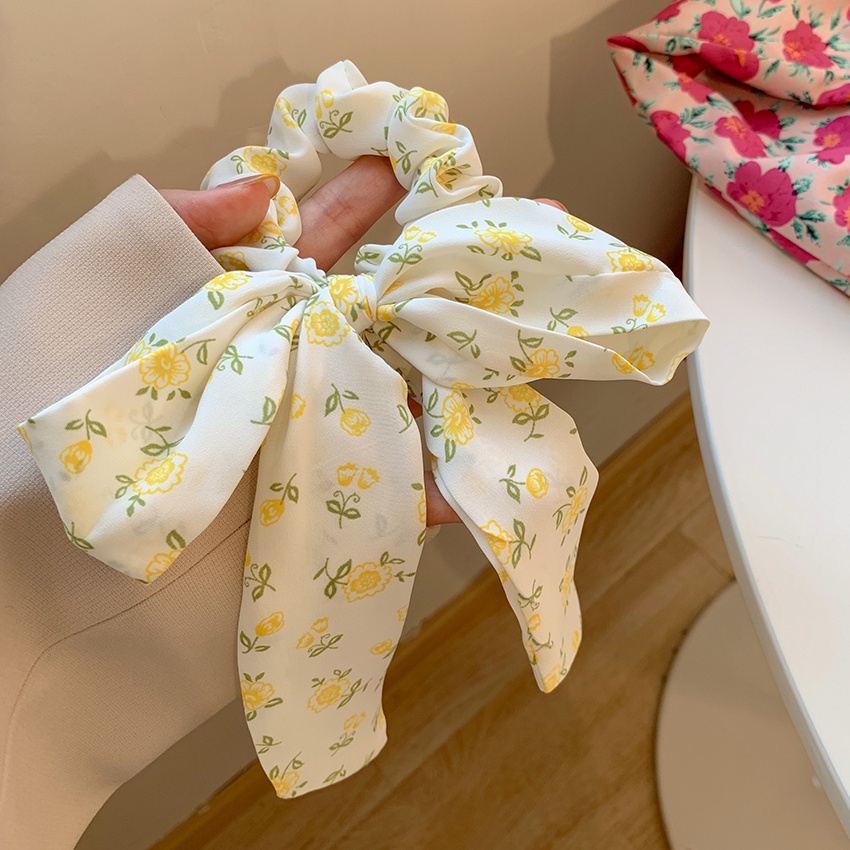 Dây Buộc Tóc Ruy Băng Đính Bóng Lông Dễ Thương Cho Nữ