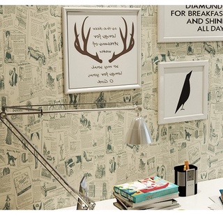 1 mét deal giấy dán tường keo sẵn báo chữ khổ 45cm