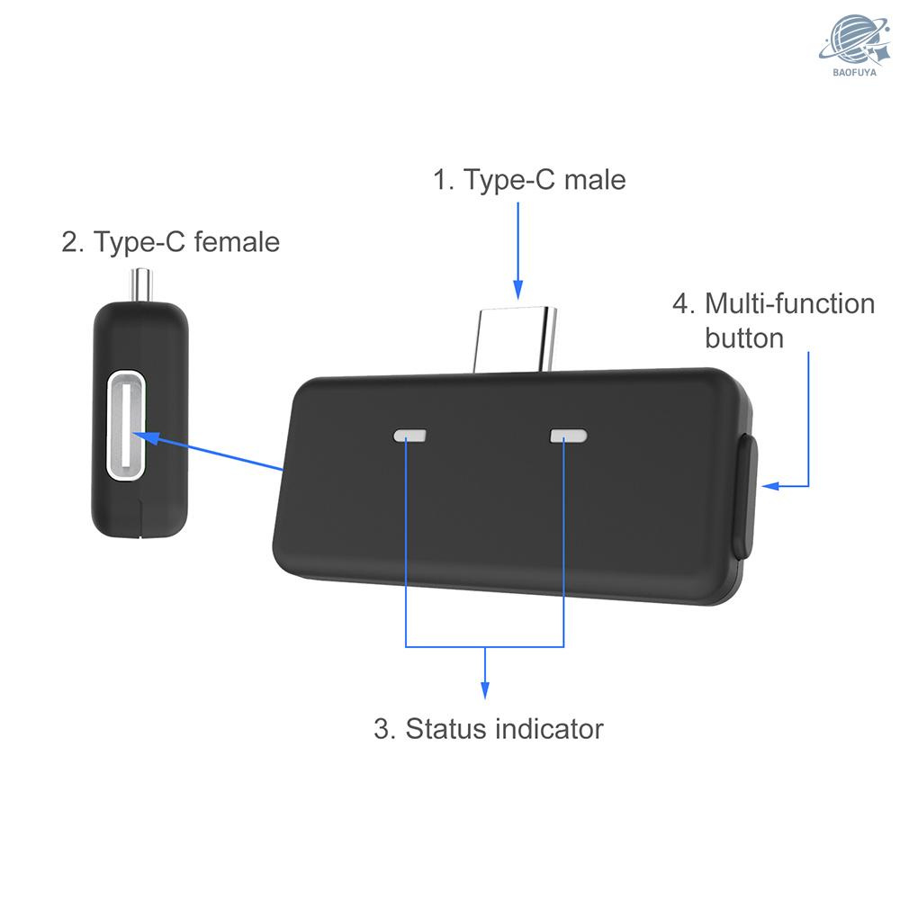 Bộ Chuyển Đổi Âm Thanh Bluetooth 5.0 Aptx Cho Nintendo Switch Ps4 Tv Pc Usb / Type-C