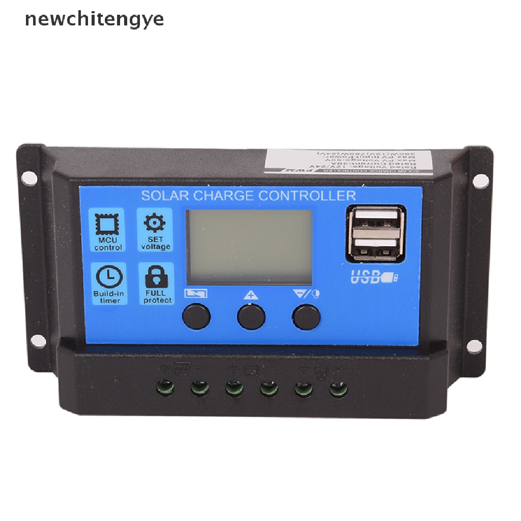 Bộ Điều Khiển Sạc Năng Lượng Mặt Trời 12V / 24V 30A PWM LCD