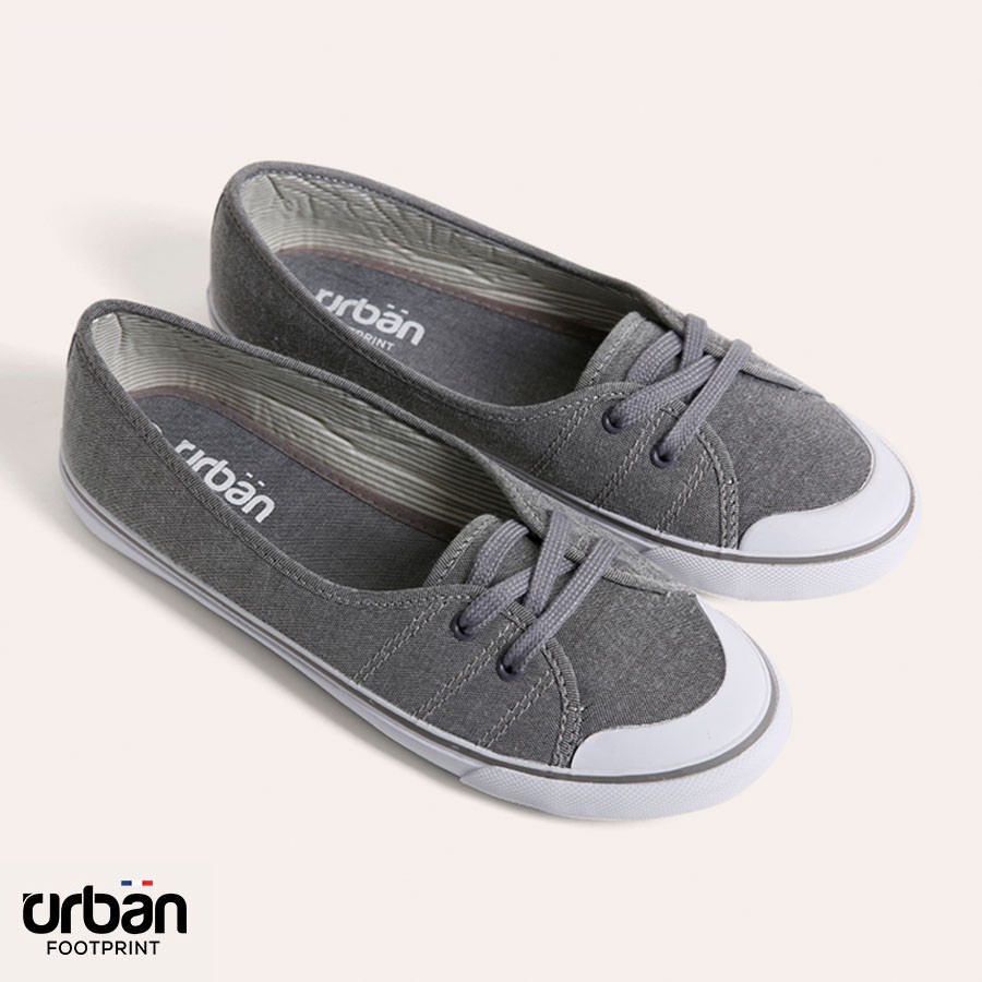 Giầy slipon nữ Đông Ấn UL1706 Ghi