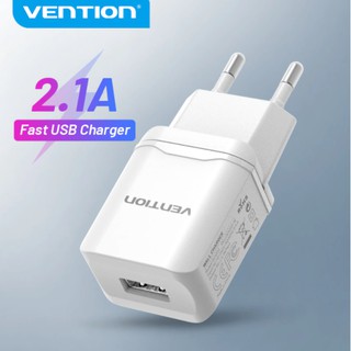 Cốc sạc nhanh 5V 2.1A USB Charger MFi USB adapter charger chất lượng cao Vention DC5203-W