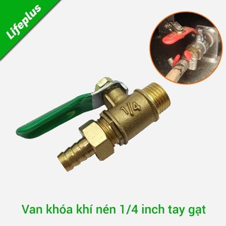 Van khóa khí nén 1/4 inch tay gạt