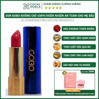 Son thiên nhiên không chì-son môi cao cấp,son môi chính hãng,son dành cho bà bầu Cocayhoala Gobo Nature matte 4.5g[son]
