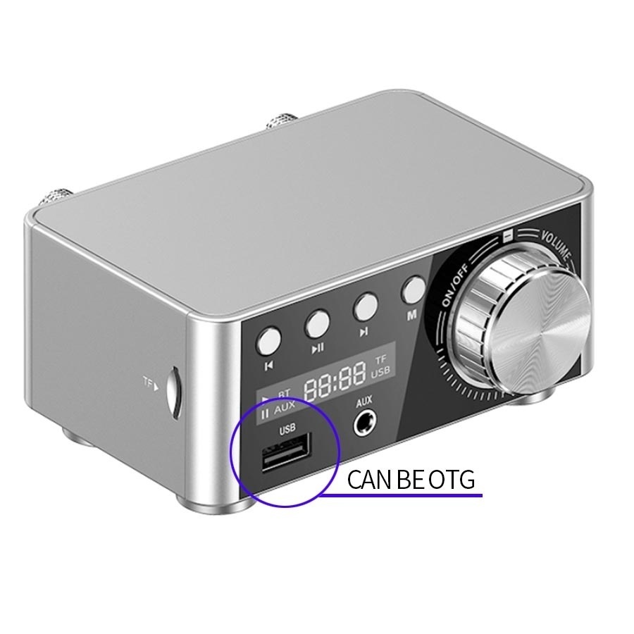 Bộ khuếch đại âm thanh mini hifi bluetooth 5.0 Tpa3116 50W*2 chuyên dụng chất lượng cao