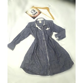 [U MÊ] Đầm sơ mi 2hand vạc bầu, size M, vai 38, dài~90. d44