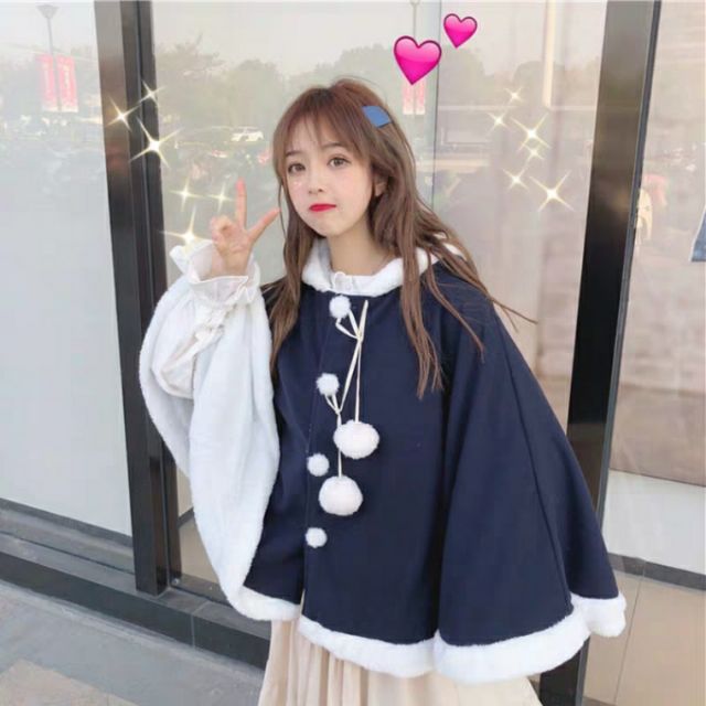 Áo choàng Lolita quả bông