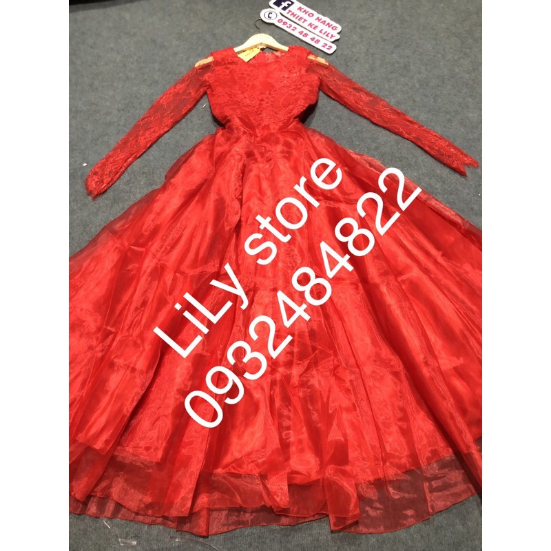 ẢNH VÀ VIDEO THẬT 1000% . ĐẦM DẠ HỘI TAY DÀI