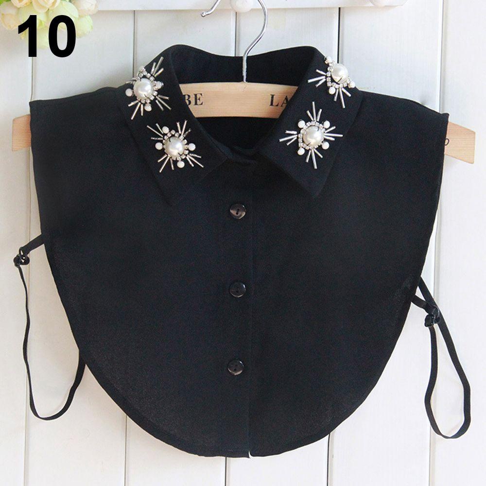 Cổ Áo Rời Phối Ren Rỗng Phong Cách Vintage Mới