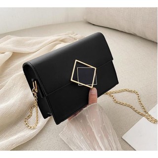 Túi xách nữ 🔥 FREESHIP 🔥 Túi xách nữ hộp khóa vuông đen phong cách hiện đại