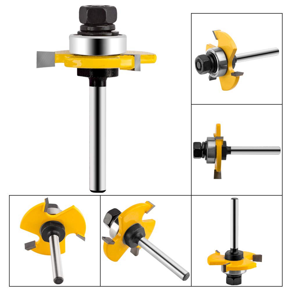 MŨI SOI GỖ -BỘ 2 MŨI PHAY GHÉP VÁN GỖ