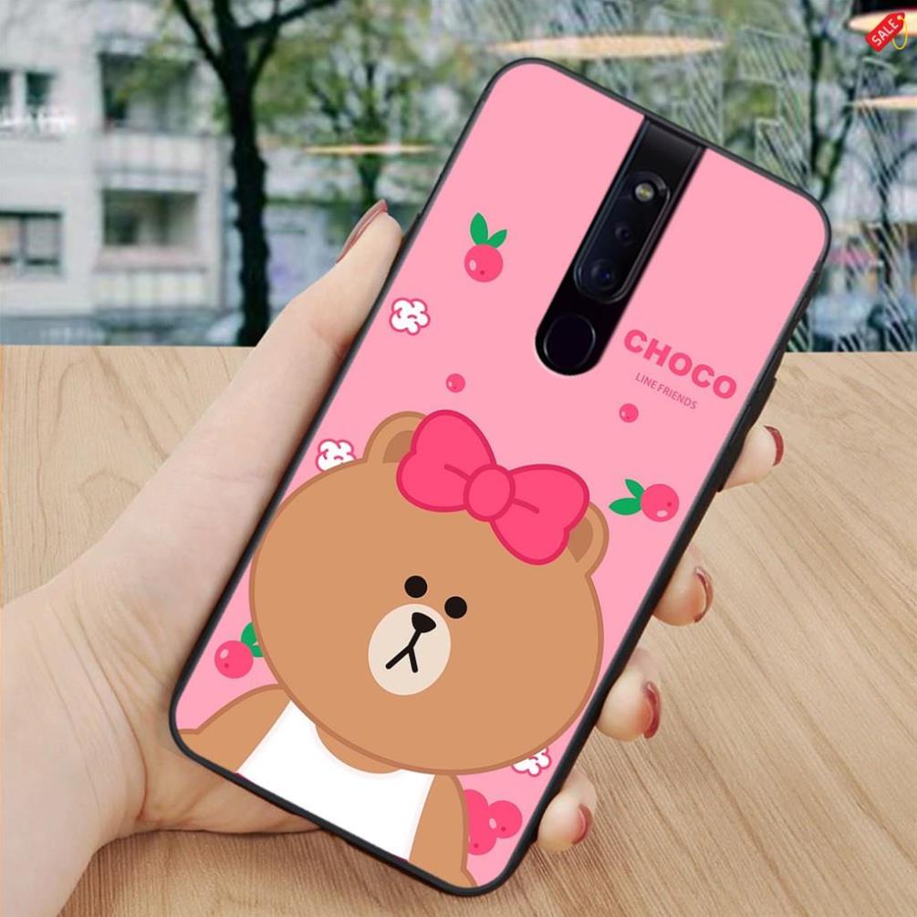 Ốp lưng điện thoại OPPO F11 - F11 PRO in hình gấu line - Doremistorevn