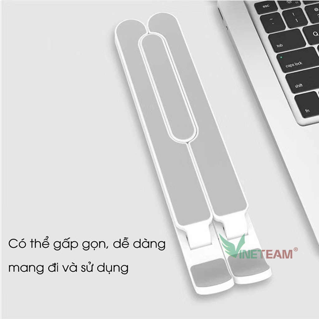 Giá đỡ Laptop Macbook stand P1 nhựa ABS hỗ trợ tản nhiệt gấp gọn chỉnh độ cao, đế tản nhiệt laptop ipad macbook -dc4453