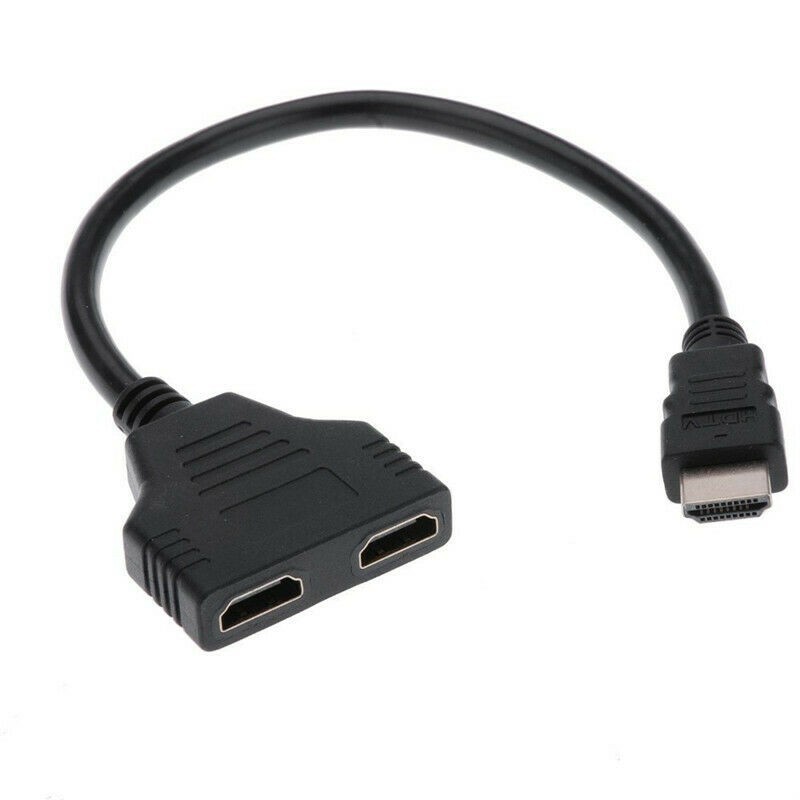 Cáp Chia Cổng Hdmi 100% Đầu Vào 1 Đầu Đực Sang 2 Đầu Cái 1080p