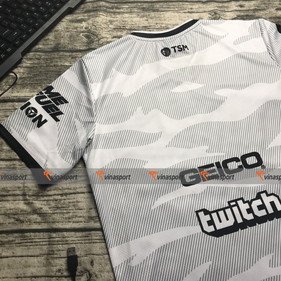 Áo thun game thi đấu Esports Solomid TSM 2020 White trắng