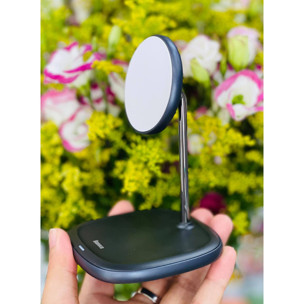 Đế Giữ Điện Thoại Tích Hợp Sạc Nhanh Không Dây Baseus Cho iPhone 12 Series