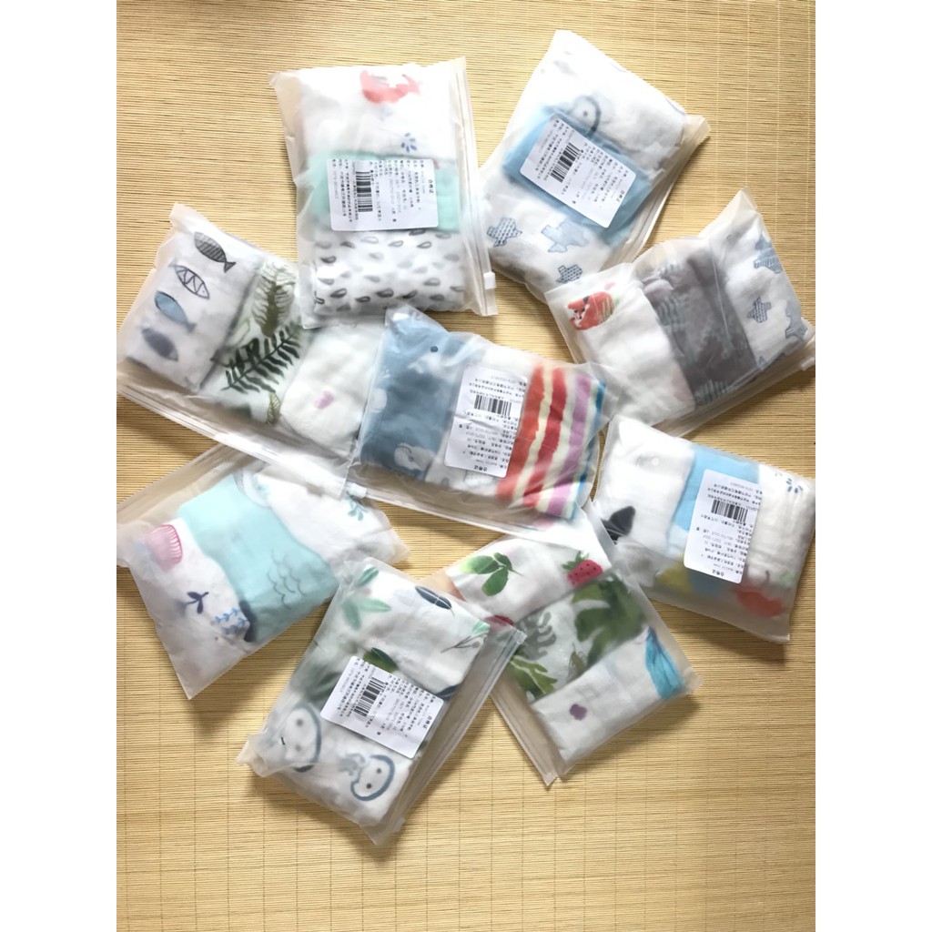 KHĂN ĐA NĂNG MUSLIN SET 3 SỢI TRE