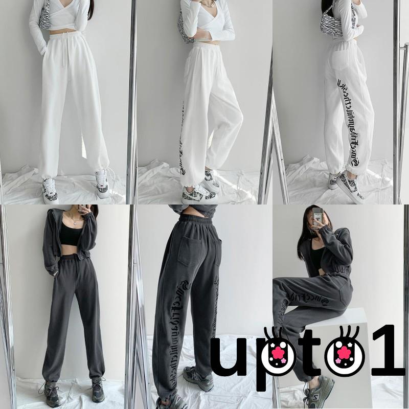 Quần Dài Dây Rút In Chữ Thời Trang Nữ Tính | BigBuy360 - bigbuy360.vn