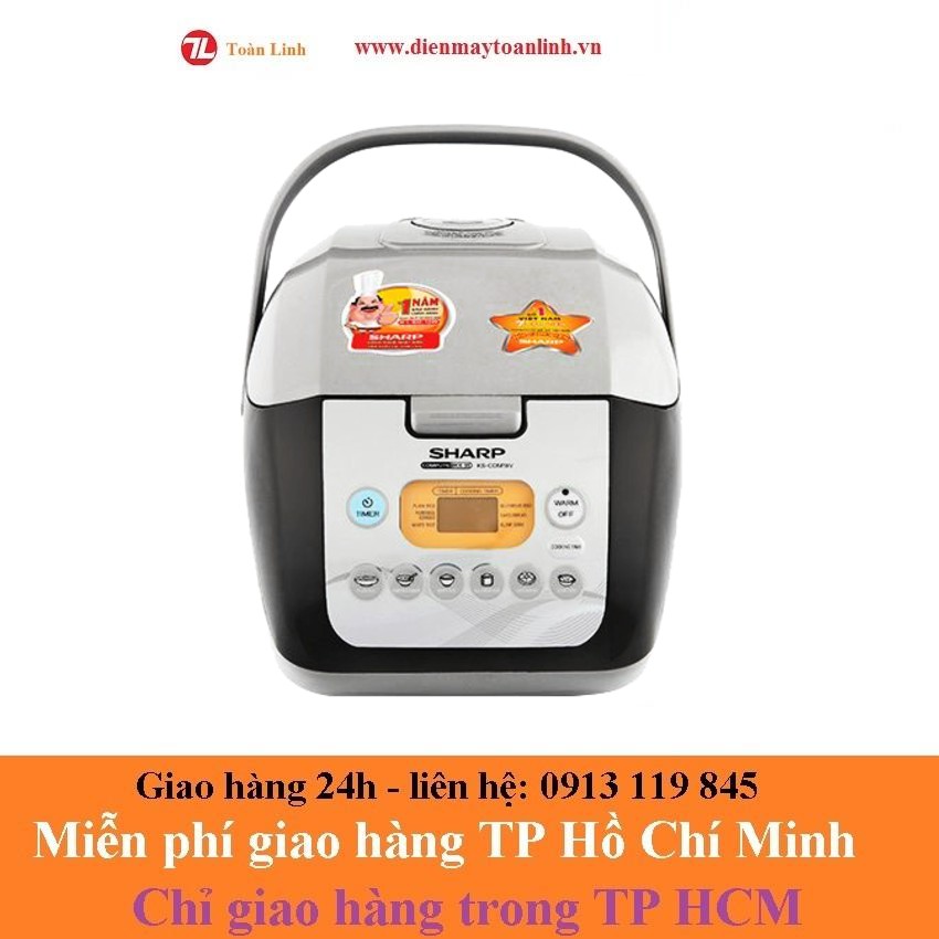 Nồi cơm điện tử Sharp KS-COM19V 1,8 Lít - Hàng chính hãng