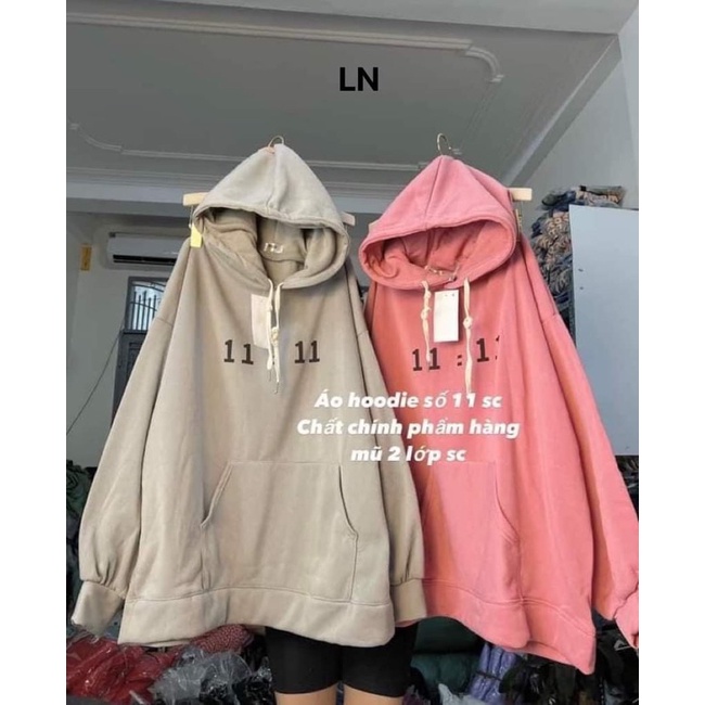 Áo hoodie số 11 mũ 2 lớp DA6