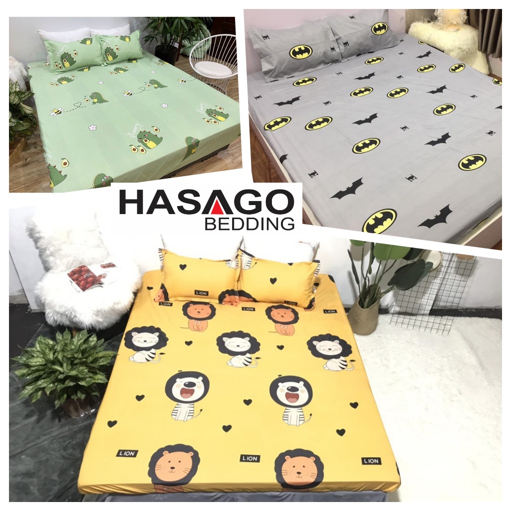 (HCM) Bộ Ga Nệm Drap Giường 3 Món 1m2 1m4 1m6 1m8 2m2 ( Ga giường + 2 áo gối ) - Bộ ra giường GC31-Gc33 | BigBuy360 - bigbuy360.vn