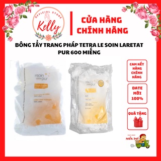 Bông Tẩy Trang Pháp Tetra Medical Carrés de Coton 600 miếng le soin à l'état pur chính hãng