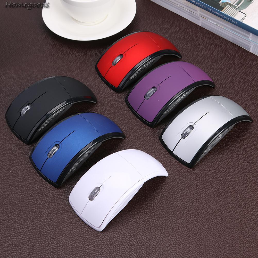 HOME-Ultra Thin 2.4G Wireless Mouse Optical Foldable Mice w/USB Receiver for PC-GOODS