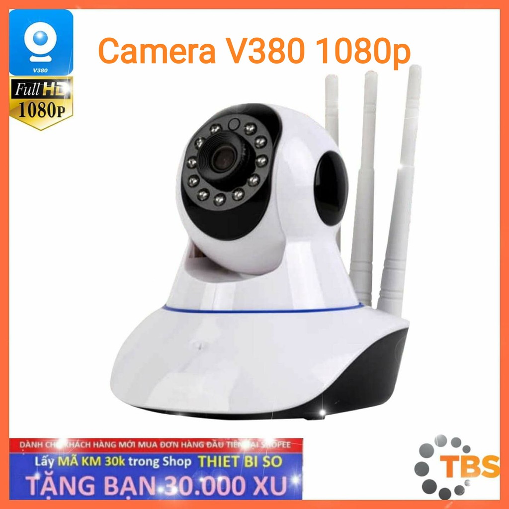 Camera IP V380 3 Ăng ten, QUÁ SIÊU NÉT (HD 1080P)