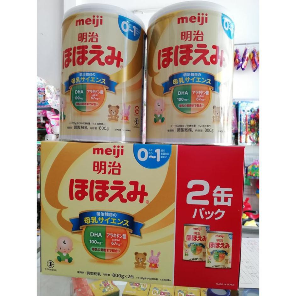 SỮA MEJI ♥𝑭𝑹𝑬𝑬𝑺𝑯𝑰𝑷♥ SỮA MEIJI LON 800g Nhật Bản.