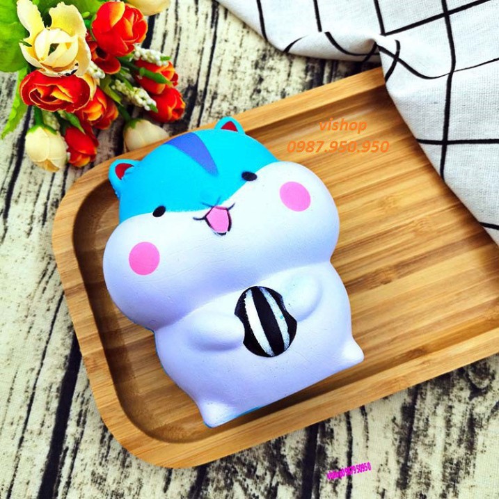 SQUISHY chuột hamster ôm bóng RZIPPER