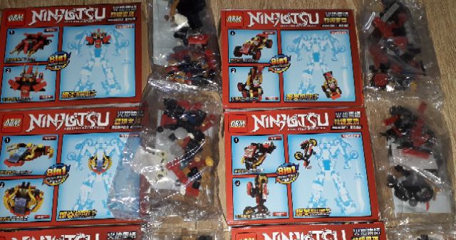 Sét 8 hộp lắp ráp LegoNinjutsu 99563 có trên 650 chi tiết bằng nhựa ABS