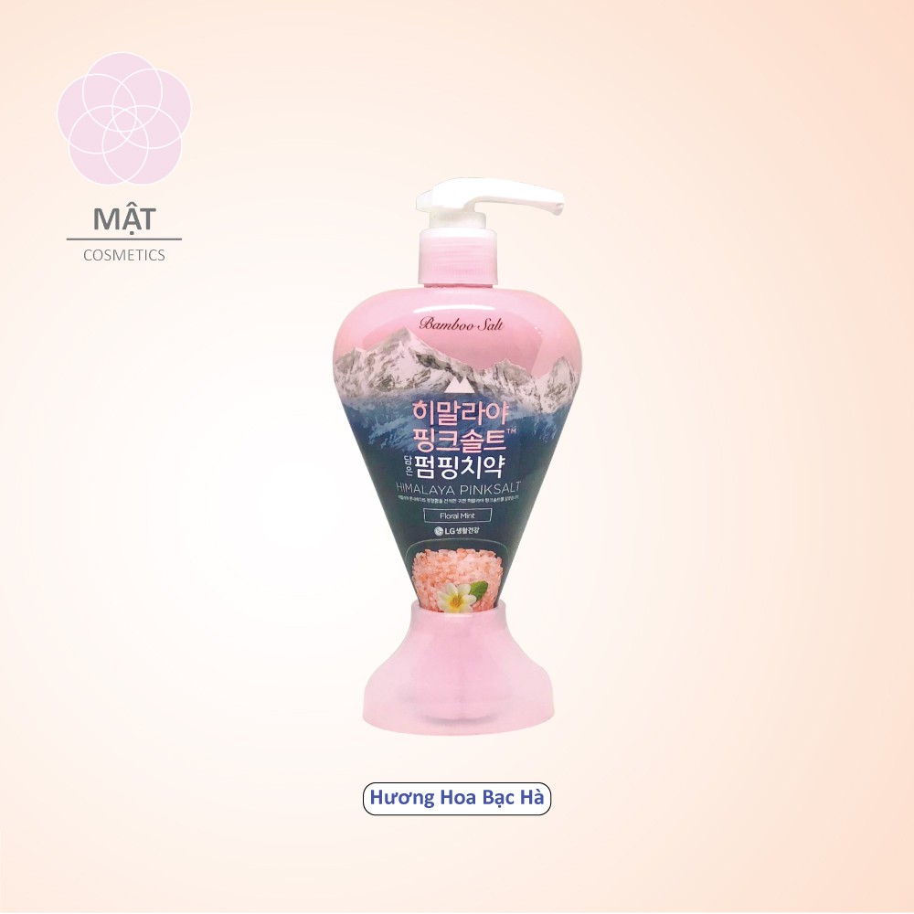 Kem Đánh Răng Muối Hồng Himalaya Pinksalt Hàn Quốc Trắng Răng Ngọc Trai - Hương Bạc Hà - Hương Hoa Bạc Hà 285g