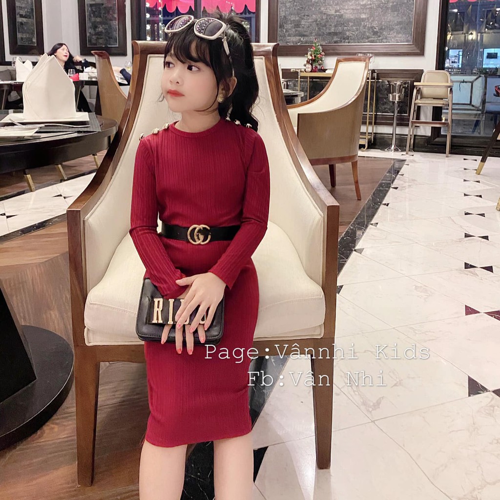 váy body gân nhũ cho bé gái